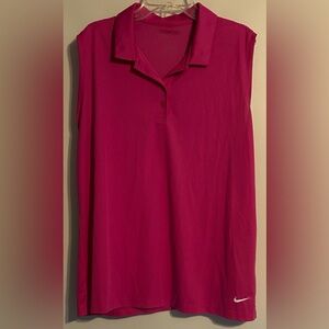 Nike Golf Women's Pink Sleeveless Top SZ XL DriFit